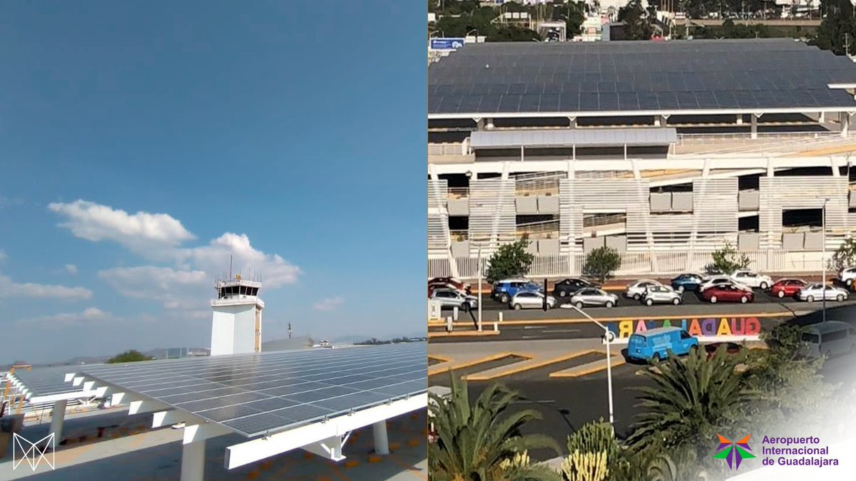 Aeropuerto_GDL's tweet photo. Seguimos apostando por el cuidado del medio ambiente a través del uso de energías limpias🔋 🔆.
¿Ya conoces los nuevos #carpots de nuestro estacionamiento? #SustentabilidadGAP https://t.co/bIRuzATs82