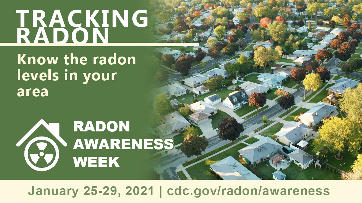 RIHEALTH's tweet photo. An estimated 1 in 15 homes in the U.S. have high radon levels — and high radon levels can be a risk anywhere. Learn more about radon levels in your area. https://t.co/IcgOL0BRw3
#NRAM2021 #NationalRadonAwarenessMonth https://t.co/pI0pWqgJTu