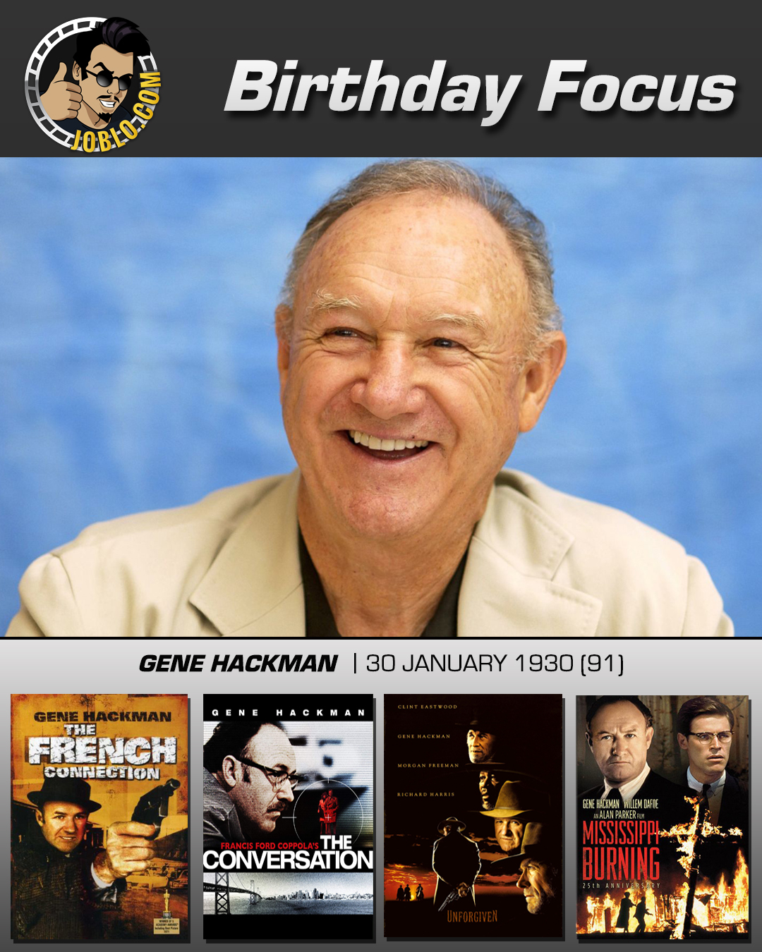 Happy 91st birthday to Gene Hackman! 