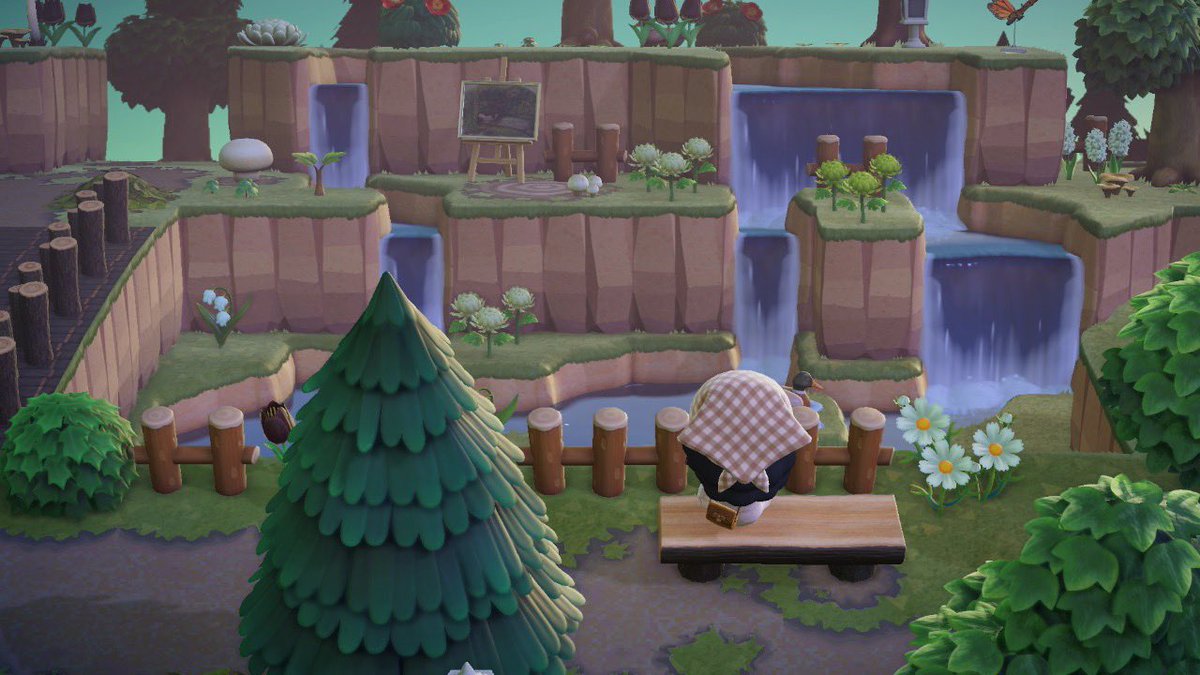 cozydalia's tweet photo. watching the sunrise over the sunken waterfalls🌱🌤 https://t.co/hGECNEbAby