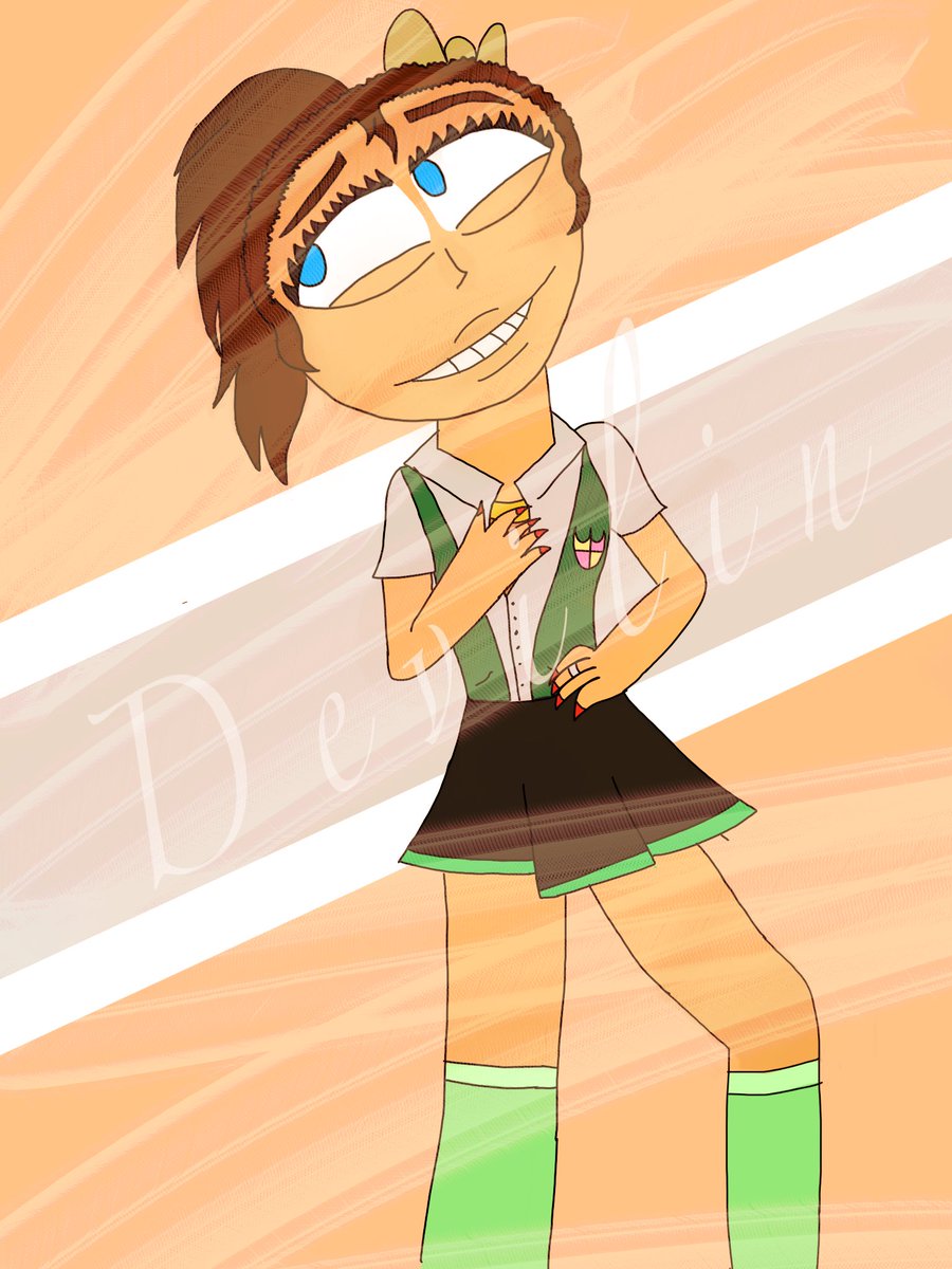 tra5hr's tweet image. “I know that I’m pretty Jordan, that’s why I’m dating you!” 

Here is my OC Devilin :)

Two words to describe her: CHAV BITCH 

#CSSN #CHRONOSENSOSUMUSNITE