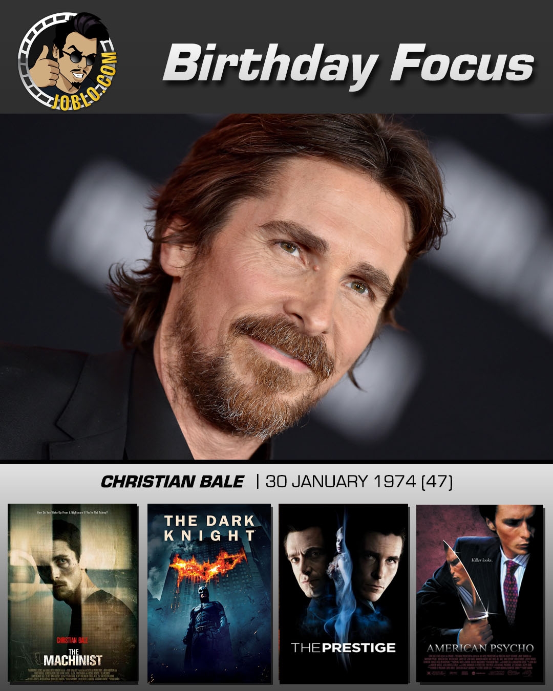 Wishing Christian Bale a very happy 47th birthday!

What is your favorite film of his? 
