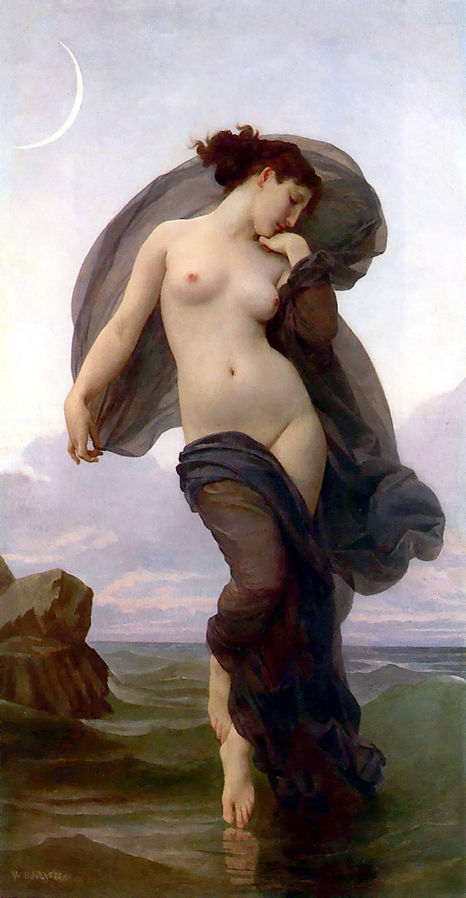 classical_nudes's tweet photo. I hope your night is at least half as beautiful as she is in Evening mood by William-Adolphe Bouguereau housed at the Havana's Museum of Fine Arts in Cuba. 
Image obtained from https://t.co/ALb6i3JQav https://t.co/gKkbPruiFg