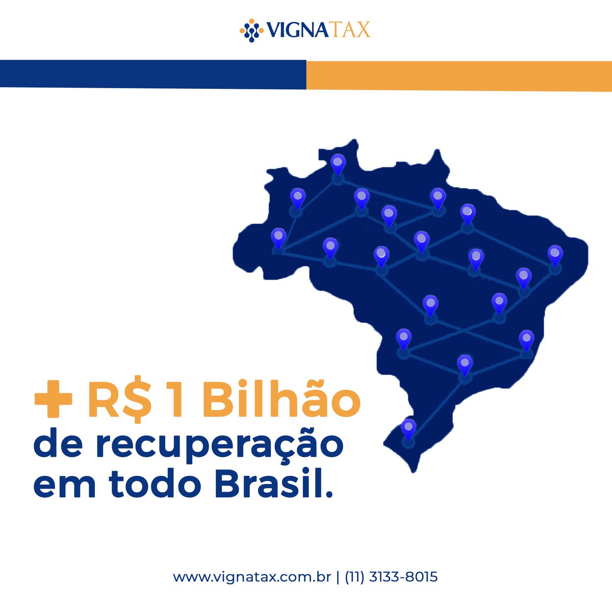 VignaTax's tweet photo. A VignaTax em 2020 ajudou centenas de empresas a sair da crise.

Recuperamos mais de R$ 1 bilhão de reais com revisão tributária, em todos os Estados do Brasil.
#vignatax  #tributos #tax #taxbrazil #vignataxteam #ICMSST #INSS #PIS #COFINS #contingenciamentoderiscos https://t.co/r8LXMydKzr