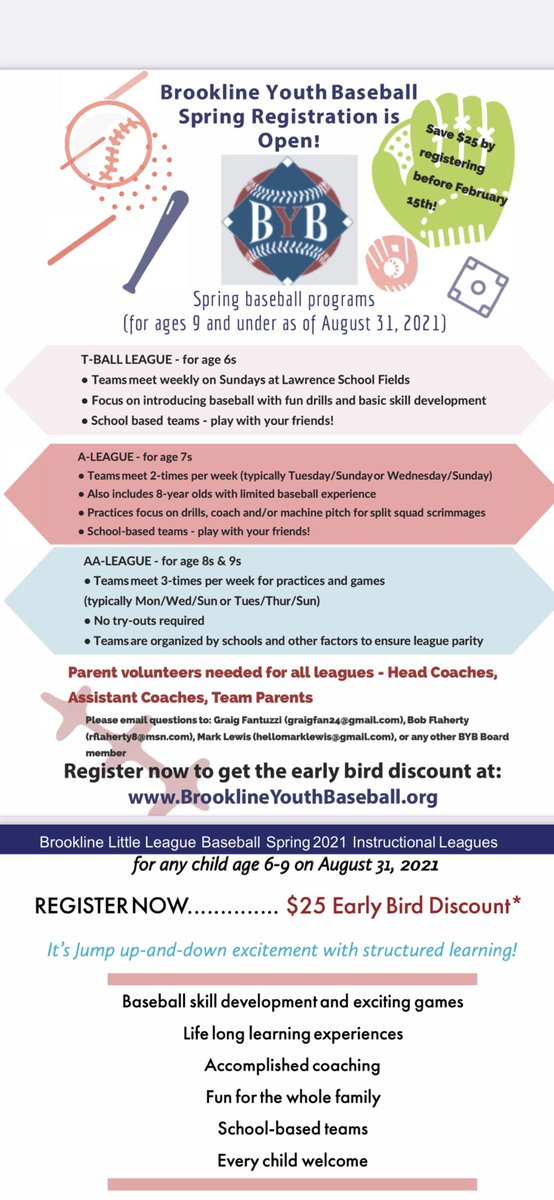 Brookline Youth Baseball tweet media