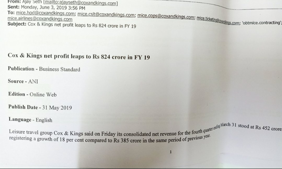 AtanuDa88541113's tweet photo. #Justice4CoxandKingsEmployees delayed,reference attached @NCLTnews,is justice not served @dir_ed @FinMinIndia 
@MahaKamgar @LabourMinistry @TimesNow @aajtak @htTweets
@BBCWorld @BBCHindi @BBCIndia
Attached docs prove staffs wilfully framed,cheated by promoters,directors and team https://t.co/RnF7z2g8yX