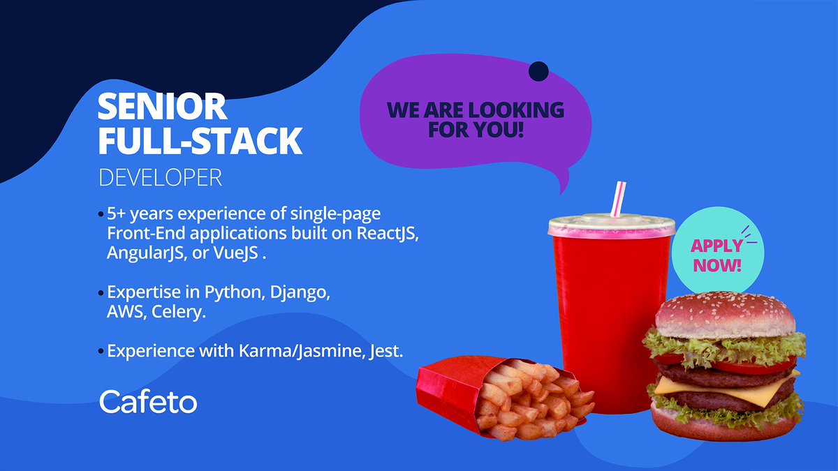 CafetoSoftware's tweet photo. 🗣Would you like to be part of the Cafeto Family?💼

 This is your chance to JOIN US!
 
Apply here fast🔥https://t.co/2xPHACR7Fh 

#SeniorFullStack #ProductOwner #JobOffer https://t.co/bSiVfceKCH