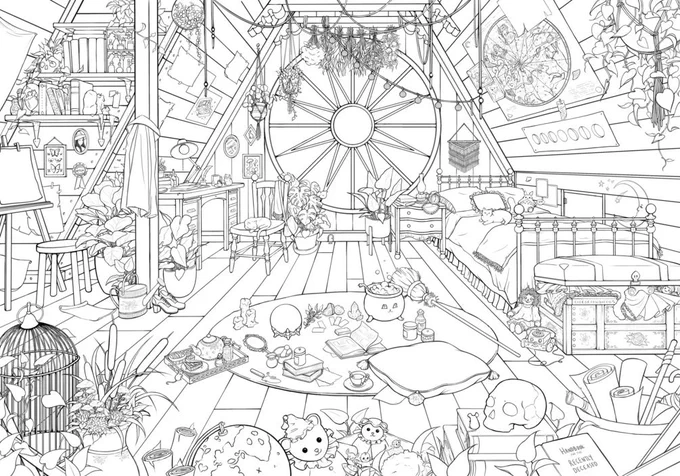 I started selling my coloring pages and wallpapers on Gumroad! 

https://t.co/x9LetIqm3J 
