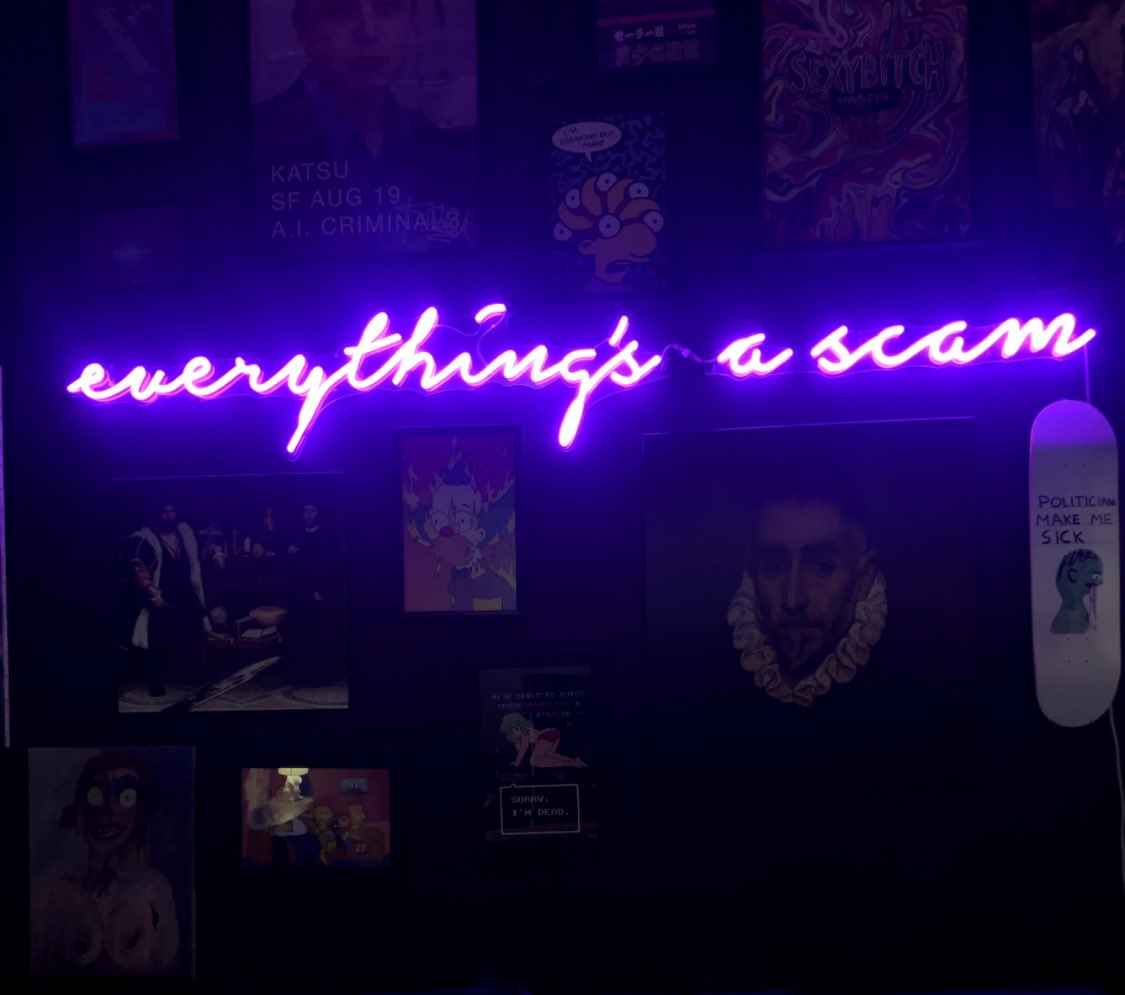 maybe 2021 might finally be the year guests stop asking the reasoning behind my neon