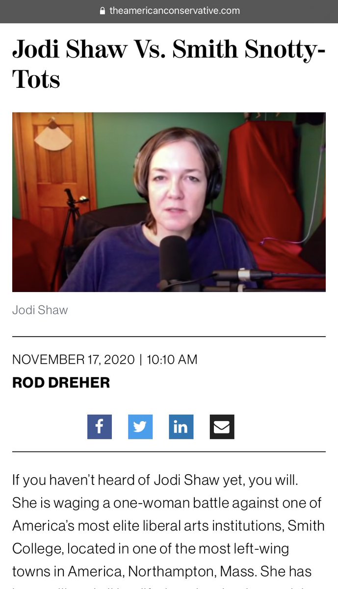 9/ she really has been on a media tour of the worst corners of the IDW and anti-woke web to peddle her grievancefunny all this insistence that she’s going to be demonized for speaking out, I haven’t heard word one from anyone but fawning right wing profiles of her courage