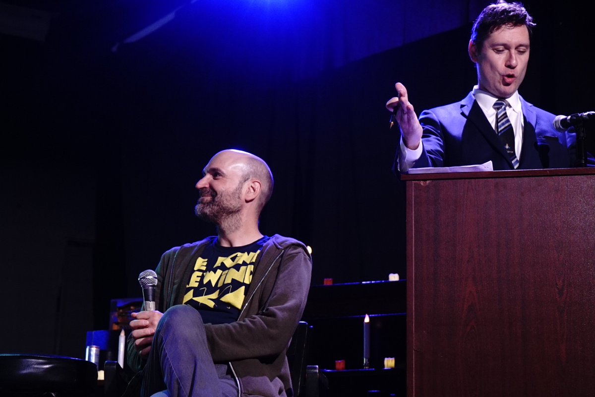 Harmontown's tweet photo. #Harmontown is back!

Tickets are on sale NOW for a special one-time live streamed event. https://t.co/gtIBM5AaEw

Watch Dan, @JeffBryanDavis, @Thesixler, @RobSchrab, @kumailn and @emilyvgordon reunite the gang that started Harmontown a decade ago! https://t.co/5Yf8WmbLL4