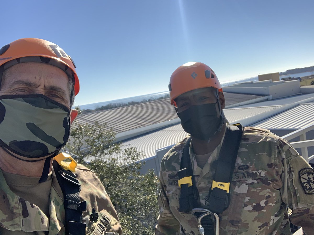 JROTCMobile's tweet photo. Beautiful Winter day for Mobile County JROTC cadets to participate in Rappel Training at the Fort Whiting Armory near downtown Mobile! Cadets were excited and apprehensive at the same time as they overcame their fear of heights! Great job cadets and Rappel Masters! https://t.co/Gv2gE70wm7