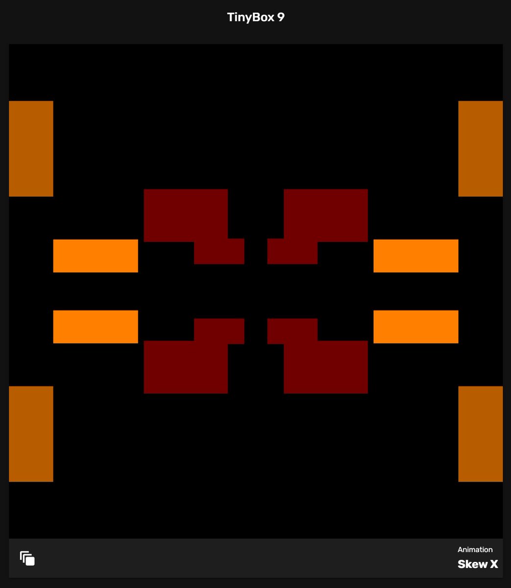 MonkMatto's tweet photo. Grabbed a couple #TinyBoxes #NFT by @natealex and @skylerfly, nos. 9., 20, and 37. All with same user-settings but different colors, and the magic of the platform did the rest! The animations are for each are different and super slick, and it's all on-chain. Total awesomeness! https://t.co/LcOd8ItxRP