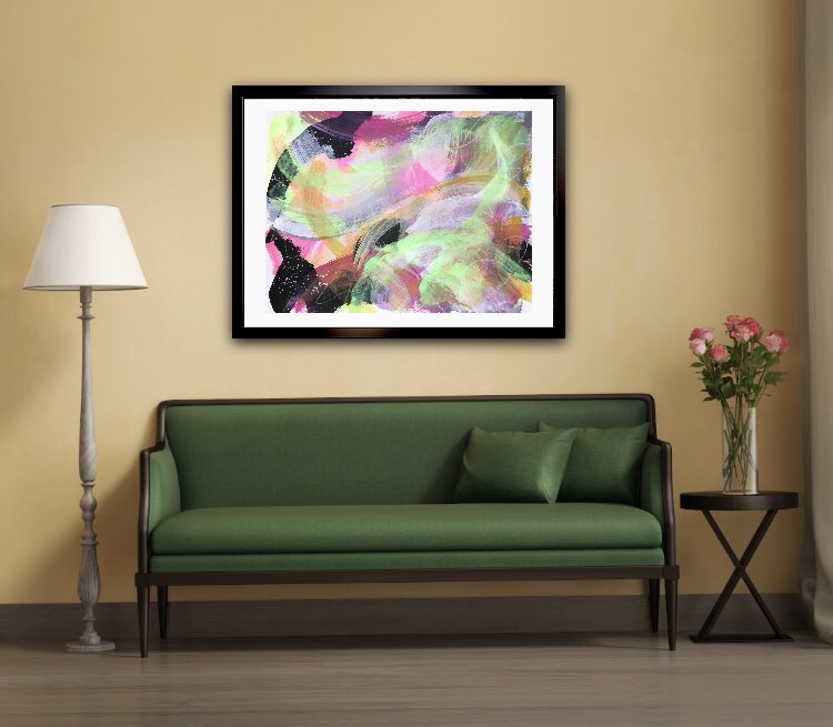 KateMLArtwork's tweet photo. ‘Think Spring’ mixed media on paper #abstractart #abstractexpressionism #abstractpainting #abstractspring #contemporaryart https://t.co/oVCjwVUWTA