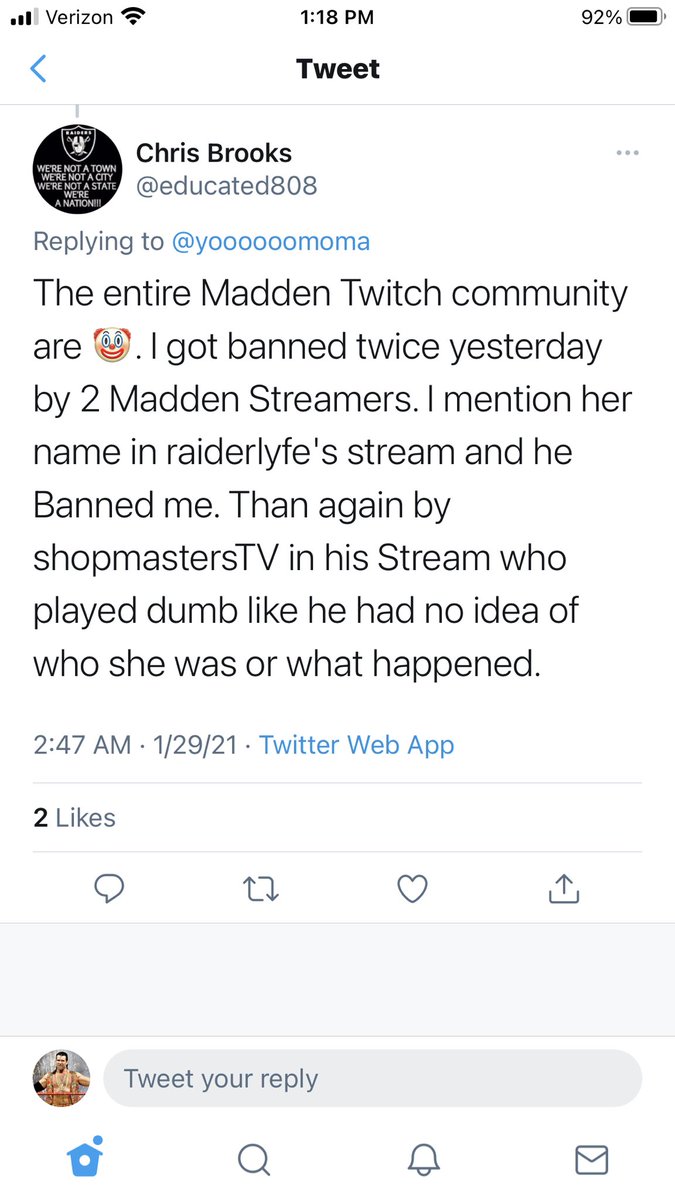 TAYLORGANG7600's tweet photo. Just to clarify, yes he was blocked on sight. Iโm not gonna allow a nobody ass person to bait me into an trap. What her and jovan got goin ainโt got shit to do with us over here. #mindyour business https://t.co/WnK1zPiKgg