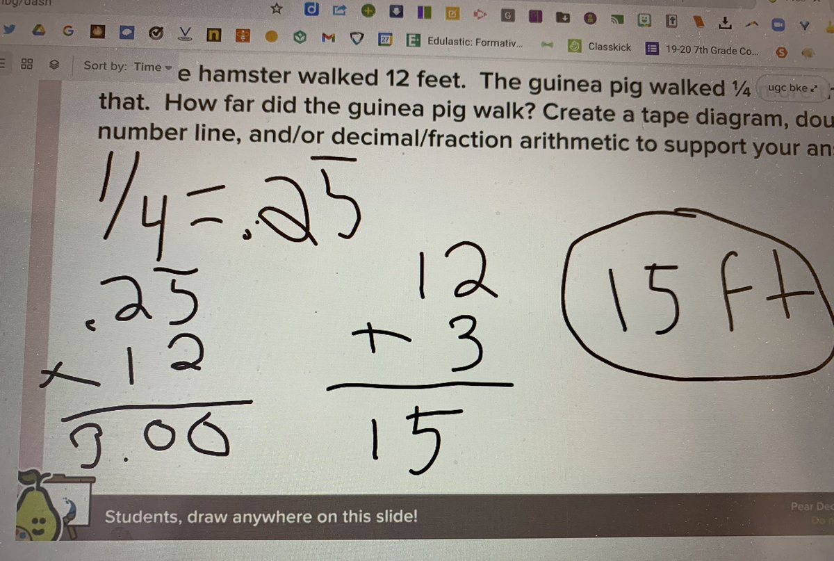 MathMrsCrowley's tweet photo. Using @PearDeck to show what we know about percent increases and decreases! #ackcps #7thgraders #doingamazingthings #7thgrademath https://t.co/H2FOJi7Med