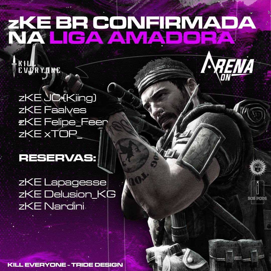 zkegamingbr's tweet photo. 🇧🇷zKE Brasil CONFIRMADO NA @ArenaOnOficial!!!
Estaremos representando nosso manto na Liga Amadora! O campeonato se inicia no dia 01/02, nos acompanhe!!💜
Confira também a line dos jogadores, contando com @JorgCostta @Lucas_crc11 @falvees_ @felipe_ferrrr!!!🏆💪🏻
#GozKE https://t.co/r3rse9eVq2