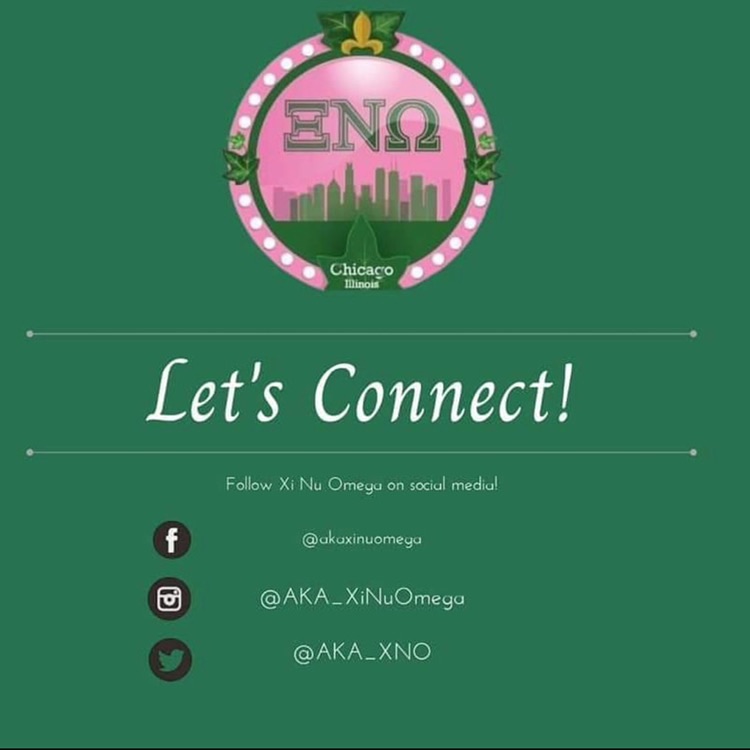 Stay connected with Xi Nu Omega Chapter of Alpha Kappa Alpha Sorority, Inc. on Social Media📸

Facebook: @akaxinuomega
Twitter: <a href="/AKA_XNO/">AKA_Xi Nu Omega</a>
Instagram: @AKA_XiNuOmega

Don't miss any exciting news or events!
#XiNuOmega 
#monarchawardsfoundation
#AKA 
#AKA1908 
#ServiceToALLMankind