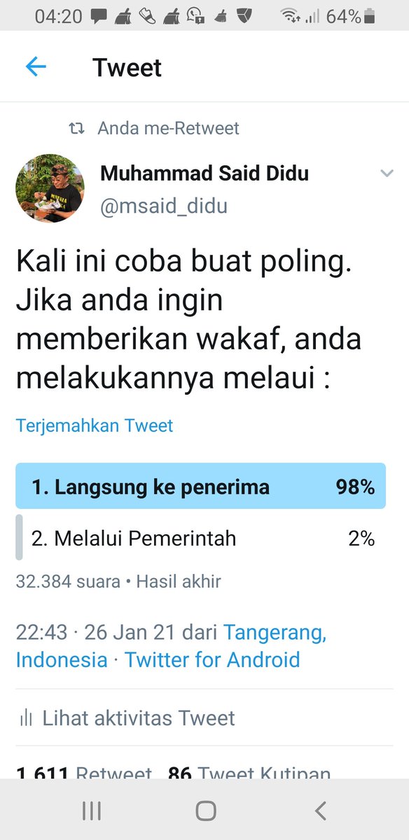 Muhammad Said Didu tweet media