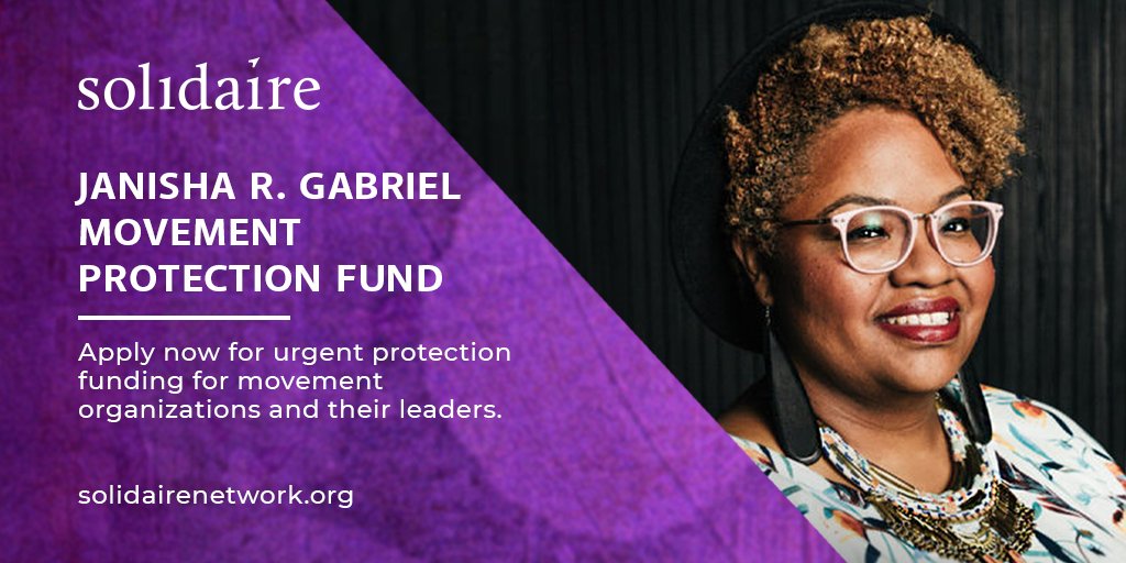 Solidaire Network (@solidairetweets) on Twitter photo 📢 📢 Attention grassroots orgs and leaders: you can apply for urgent security and protection #funding from <a href="/solidairetweets/">Solidaire Network</a>. Learn more and apply now: bit.ly/399CbPT #nonprofits 📢 📢 Attention grassroots orgs and leaders: you can apply for urgent security and protection #funding from <a href="/solidairetweets/">Solidaire Network</a>. Learn more and apply now: bit.ly/399CbPT #nonprofits
