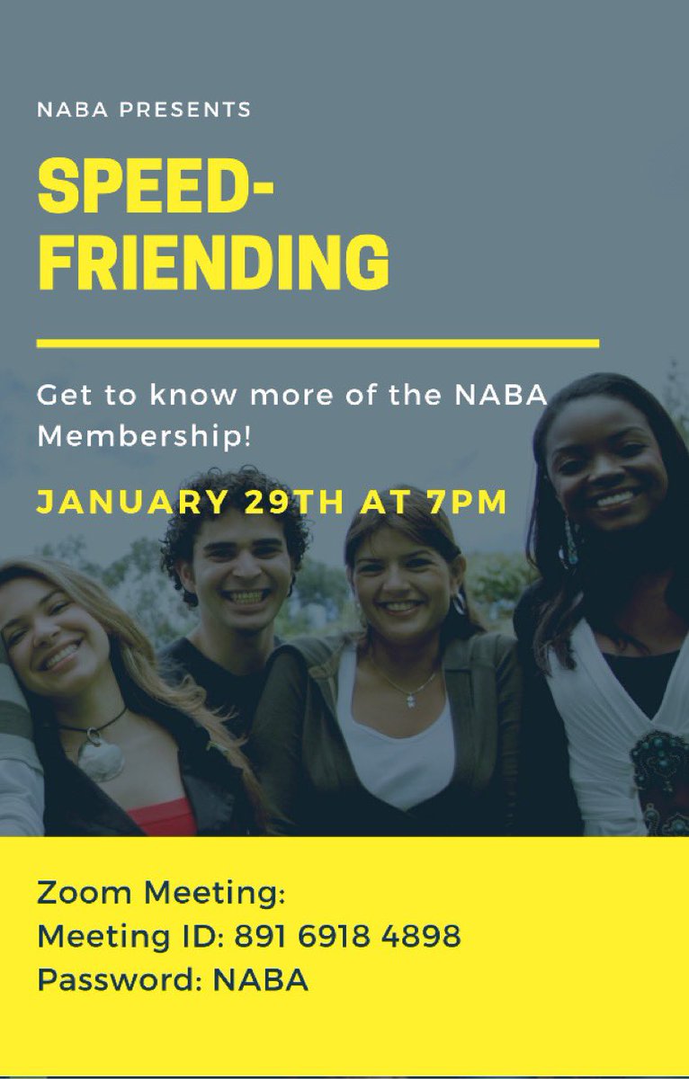 NABAUIUCChapter's tweet photo. Come on out and get to know the rest of the membership tonight at 7! https://t.co/b7kV8mygcg