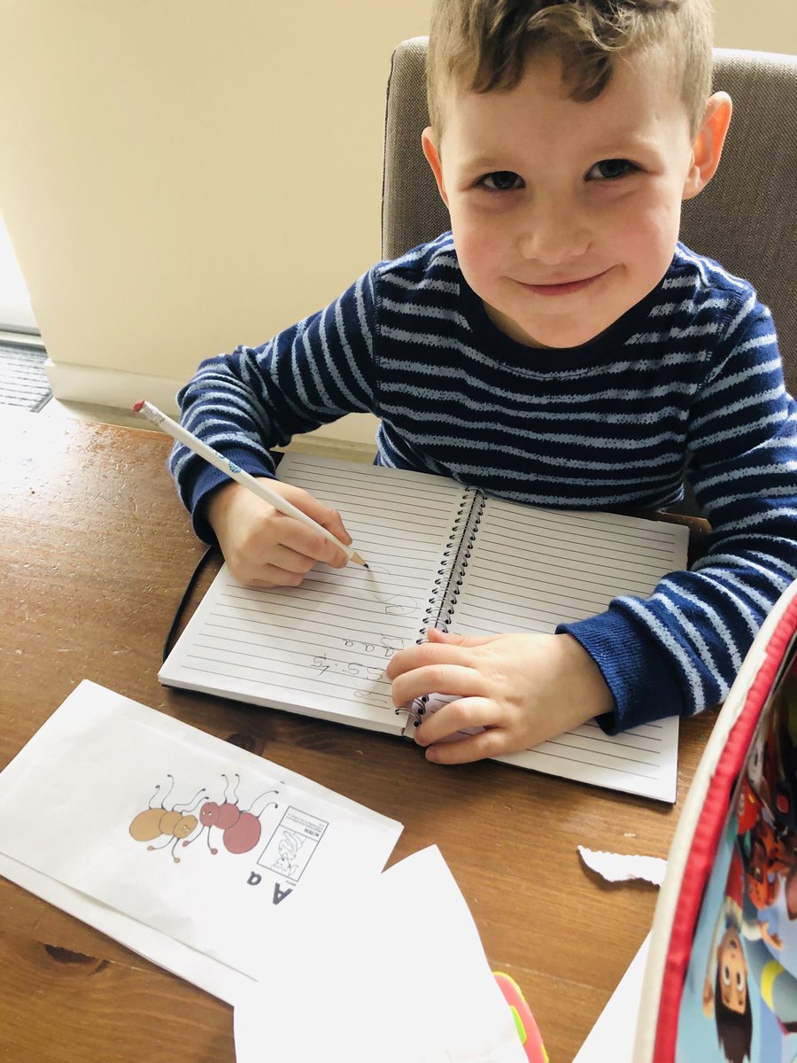 ⁦<a href="/moorfootnursery/">moorfootnurseryclass</a>⁩ Luke is practising for P1 😀