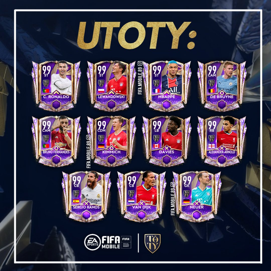 fifamobile89's tweet photo. UTOTY ⚜
🇵🇱🇫🇷🇧🇪🇵🇹🇩🇪🇨🇦🏴󠁧󠁢󠁥󠁮󠁧󠁿🇪🇸🇳🇱
•
■ Made by @fifamobile89 
■  Follow me for /FM/FIFA 20 news and edits
#FIFAMobile https://t.co/6MrqrYqJ7J