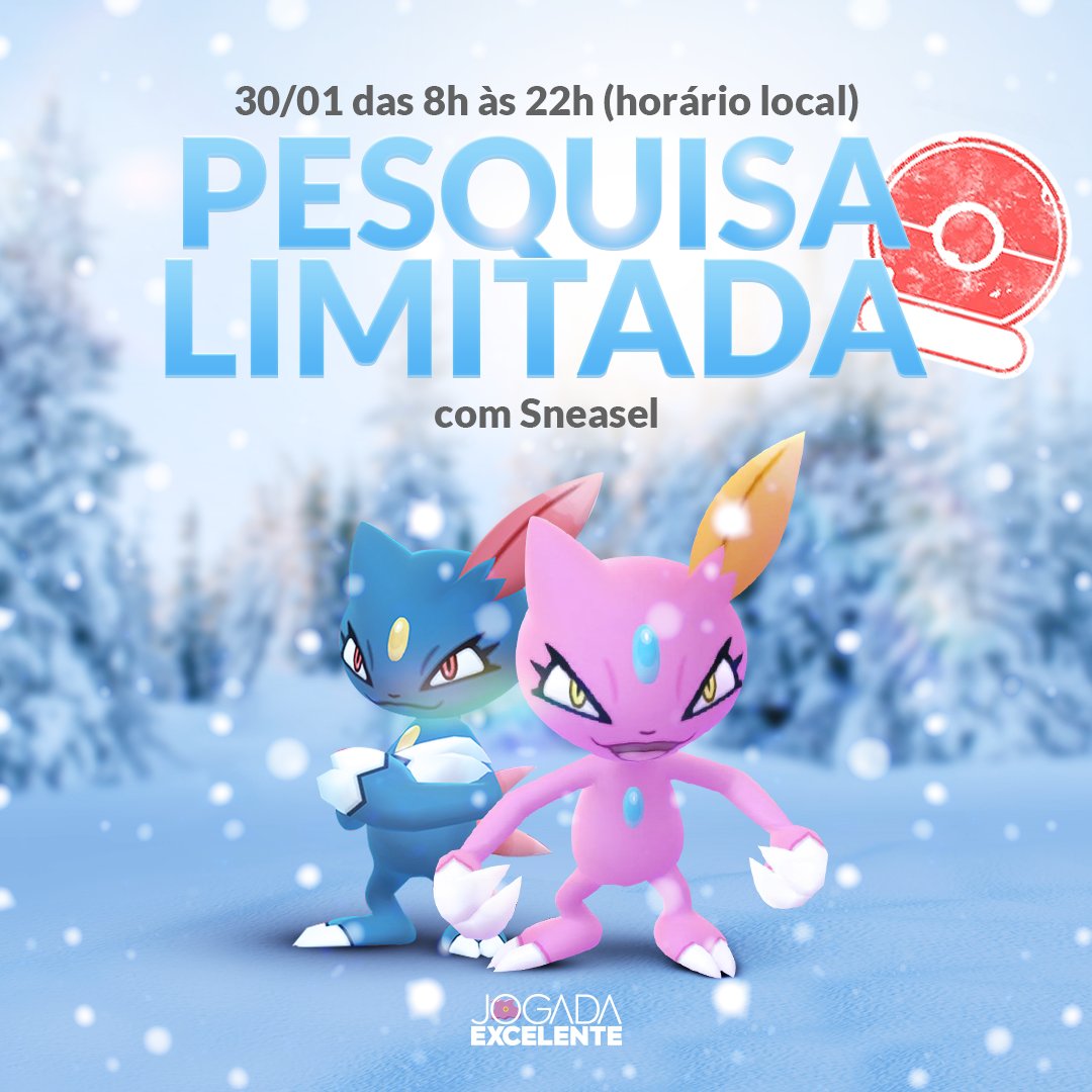 Pokémon GO - Dia de Pesquisa Limitada com Sneasel e mais