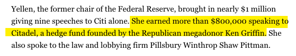 Question: If you were the head of a Wall St. hedge fund at the center of a tumultuous financial scandal, and you just paid the Treasury Secretary $800k over the prior 2 years for a few banal speeches, would you regard that as:

- a good investment
- a bad investment
- neutral?