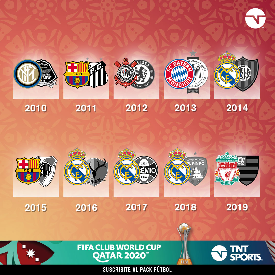 LA CIMA DEL MUNDO 🌎
Estos son los equipos que, en los últimos 10 años, se quedaron con el Mundial de Clubes. ¿Quién se sumará a la lista? 🏆

La FIFA Club World Cup Qatar 2020 la vivís en TNT Sports. 

¡Suscribite al pack fútbol! 👉 packfutbol.com.ar