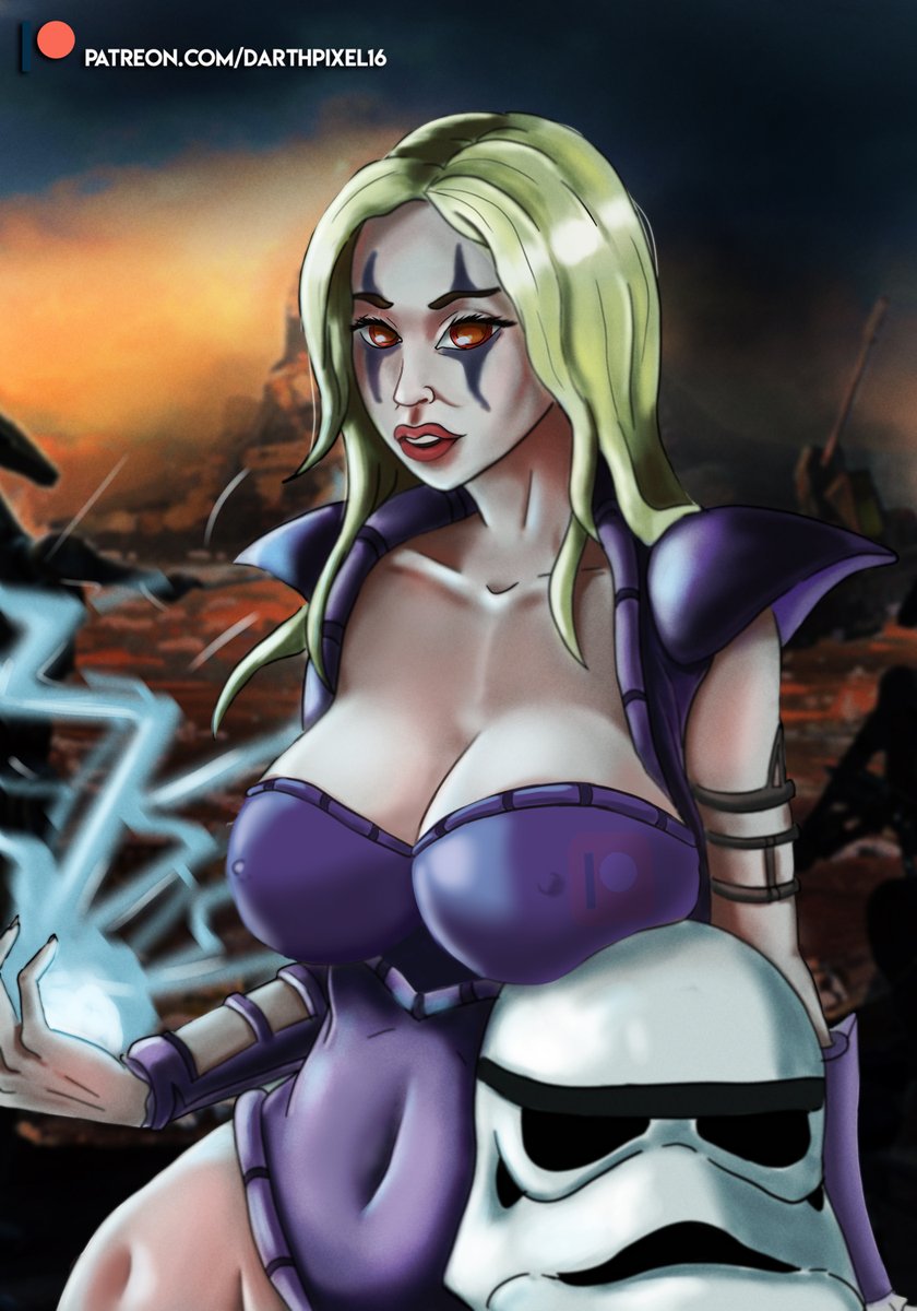 DarkPixel16's tweet photo. Darth Zannah | Star Wars  
#starwars #DarthZannah #nsfw #lewd #starwarsart #hugebreast #NSFW #NSFW_ART #18_ART #FANDOM_18 #FANDOM21 https://t.co/UxjiwX2Au2