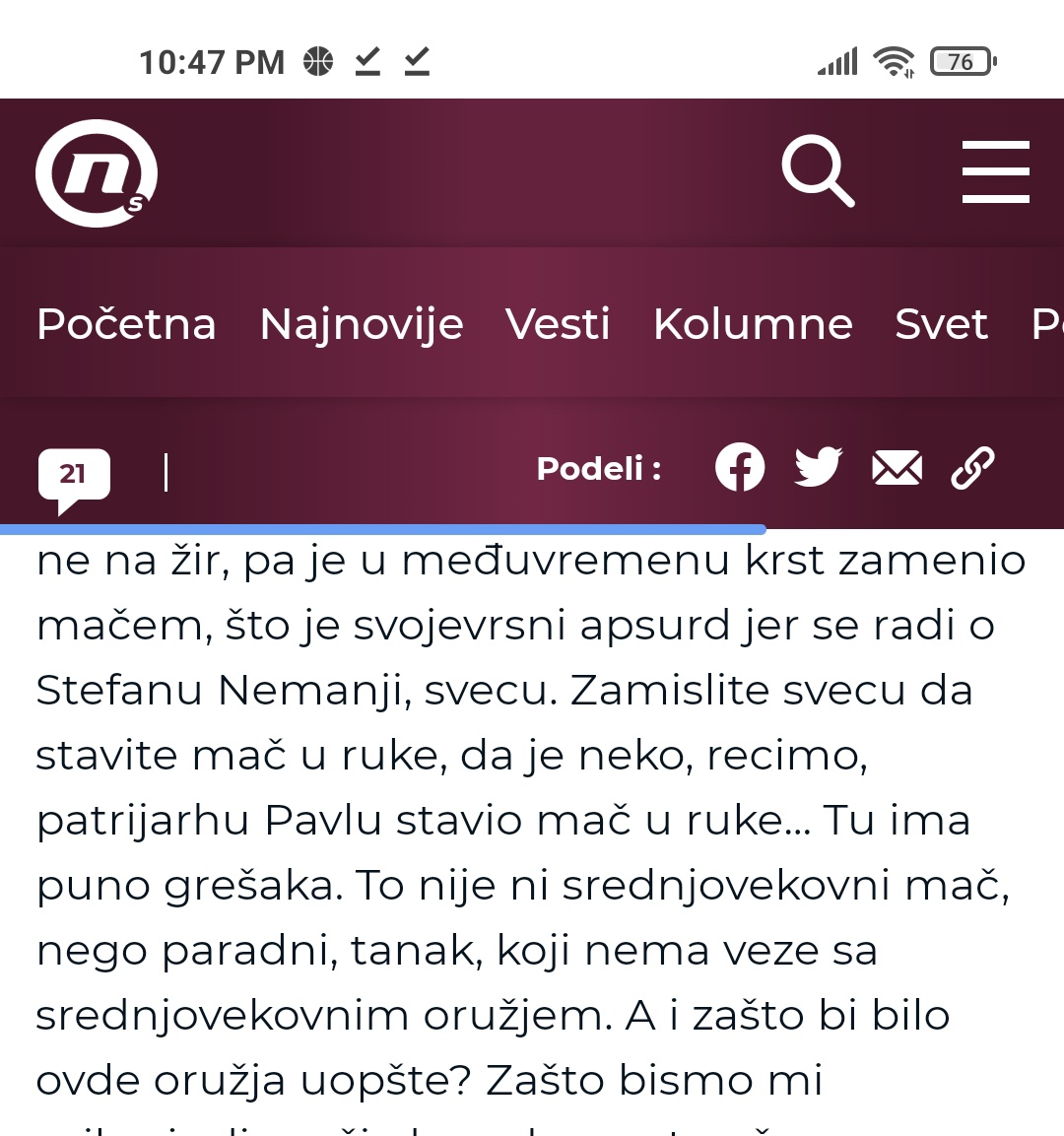 Милош Величковић tweet media
