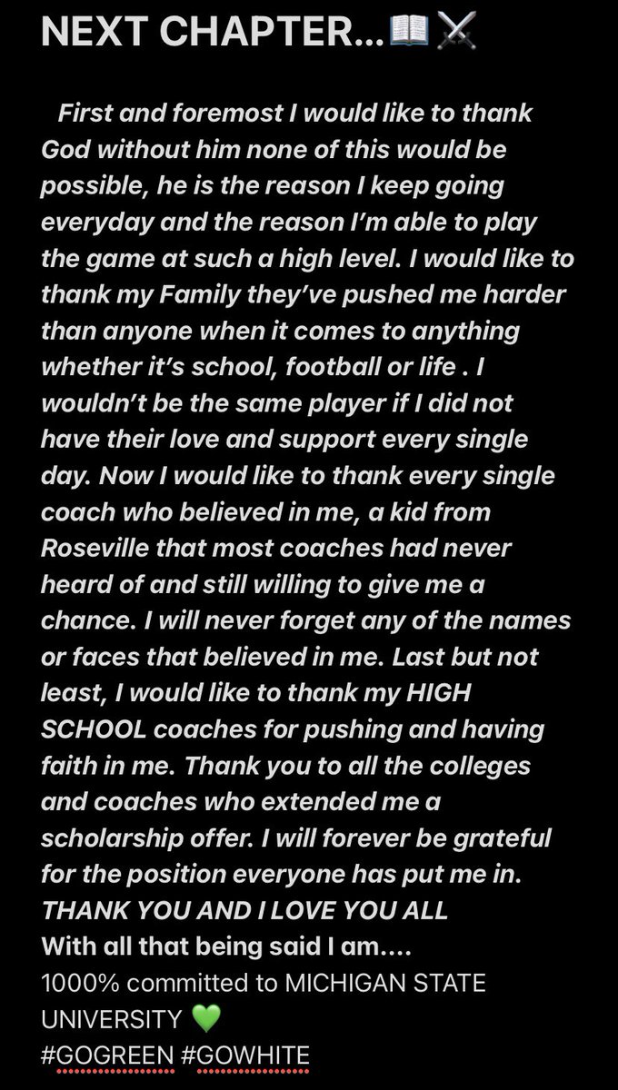 TyrellHenry12's tweet photo. #AGTG
Beyond blessed💚
#COMMITTED https://t.co/l1hf8pZ0sb