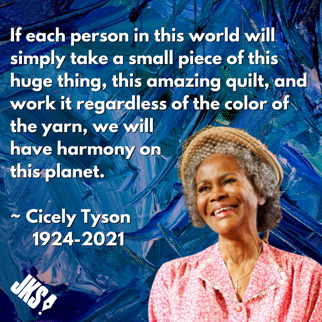 thejkstudio's tweet photo. In honor of the life of the late great Cicely Tyson, and our first playwriting class of the year, our weekend pick is the award winning stage play (and it's film adaptations) A Trip to Bountiful. 
#ripcicelytyson #cicelytyson #play #stageplay #playadaptation #filmadaptation https://t.co/icQlgsjIhi