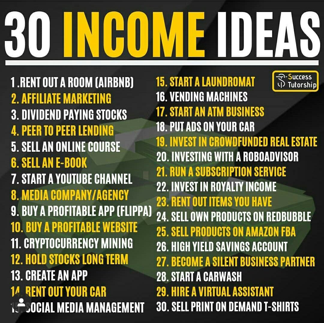 What income ideas do you guys have? 🤑 Are they already on this list?
#IncomeChallenge #income #multiplestreamsofincome #multipleincomestreams #MultipleIncome #streamsofincome #GetPaidDaily #BusinessIdea #businessideasfromhome #sidehustle #sidehustleideas #dslearningfinance