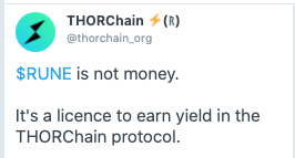 All of the above mechanisms are designed, or are a consequence of the design, to give you, a  $RUNE hodler a license to multiply your holdings of an appreciating asset.