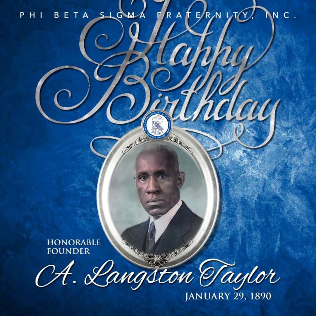 dc_sigmas's tweet photo. Happy Birthday to The Most Honorable Founder & Past President Abram Langston Taylorπ€πΏ#pbs1914 #Sigma107 #Brotherhoodfirst #AlphaSigma #PhiBetaSigma #bluephiyouknow https://t.co/f2ibP604hJ