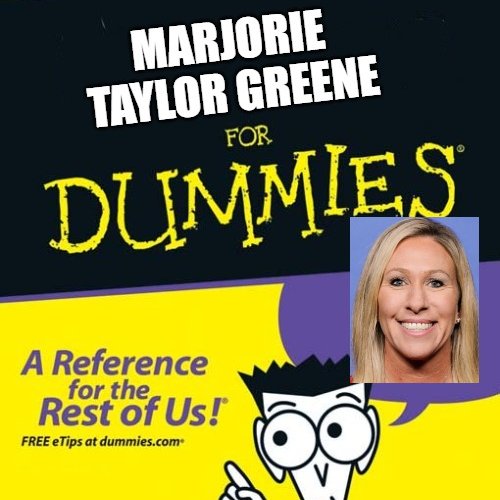 Chris Haxel on Twitter: "Some personal news: I wrote a book called Marjorie  Taylor Greene For Dummies. Turns out it's a pretty short book, so I'm  giving it away for free in