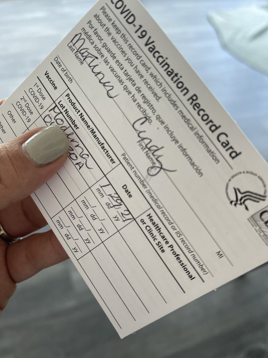 A little dose of hope💉 For me, my family, and my community! #CovidVaccine