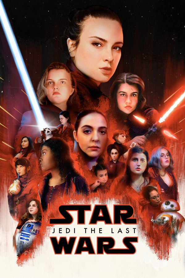 Hey @rianjohnson, a bunch of beautiful people are doing a reading of @iandoescher's Jedi the Last for trans mutual aid tonight on Twitch. A lot of hard work and love went into this, and it's for a great cause! Look at the poster! twitch.tv/izzybear713
