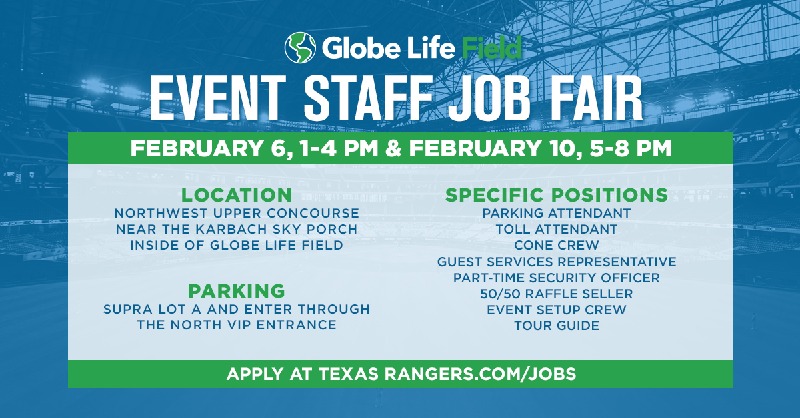 Rangers's tweet photo. We’re hiring!