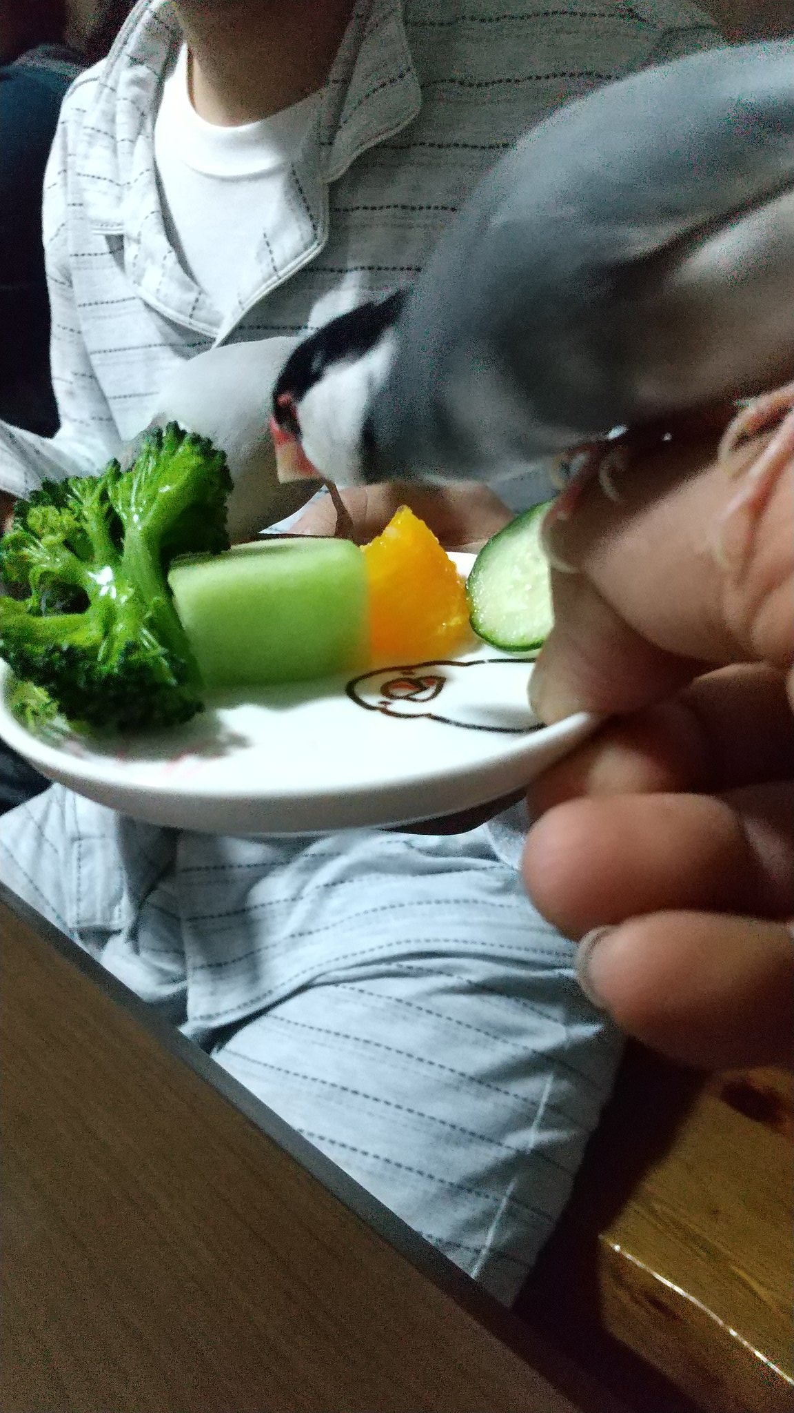文鳥ハチピー Soranokiya Bun 文鳥様に害の無い野菜 果物 うちの子達はほとんど食べますよ V Twitter