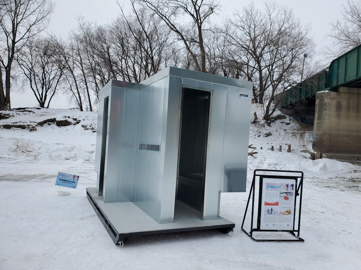 PriceHVAC's tweet photo. Introducing "Assembly".
Assembly lessens the distance between us.
In collaboration with 701 Architecture Inc., our warming hut design for the annual arts and architecture competition is now on the river trail at The Forks in Winnipeg, MB. 
#HVAC #ScienceOfComfort #NoiseControl https://t.co/YFI3zA9Ee7