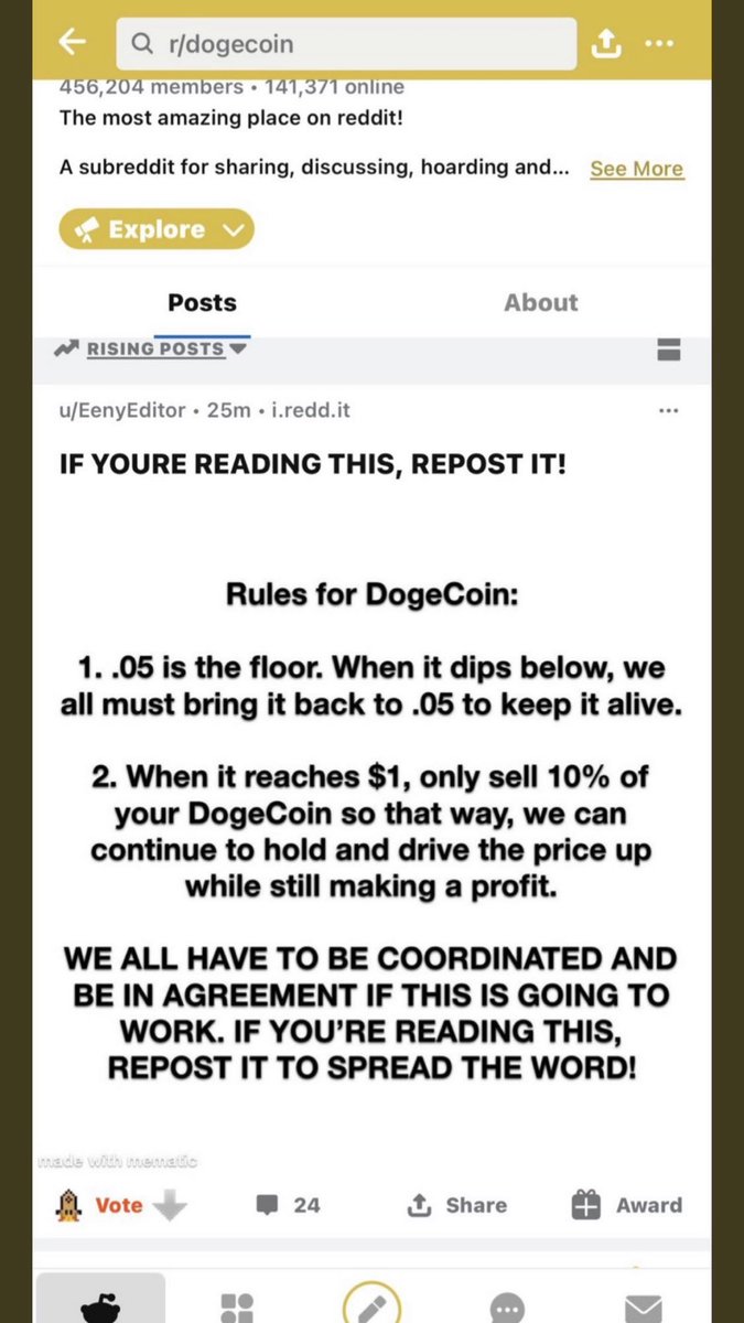 connorlwoods's tweet photo. Join the movement - to the mf moon #dogecoin https://t.co/gbrntX82FQ
