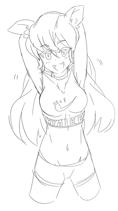 idk i just wanted to draw catgirl armpits 