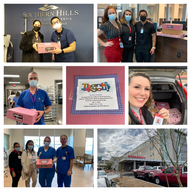 Today TIP showered 12 hospital emergency rooms with appreciation, sweet treats, and a reminder to always call TIP. A huge thank you to <a href="/PinkBoxDonutsLV/">Pinkbox Doughnuts</a> <a href="/CarlsDonutsLV/">Carls Donuts</a> <a href="/TheCookieBarLV/">𝙏𝙝𝙚 𝘾𝙤𝙤𝙠𝙞𝙚 𝘽𝙖𝙧</a> <a href="/CrumblCookies/">Crumbl</a> and Real Donuts for partnering with us in expressing gratitude to our ER heroes!