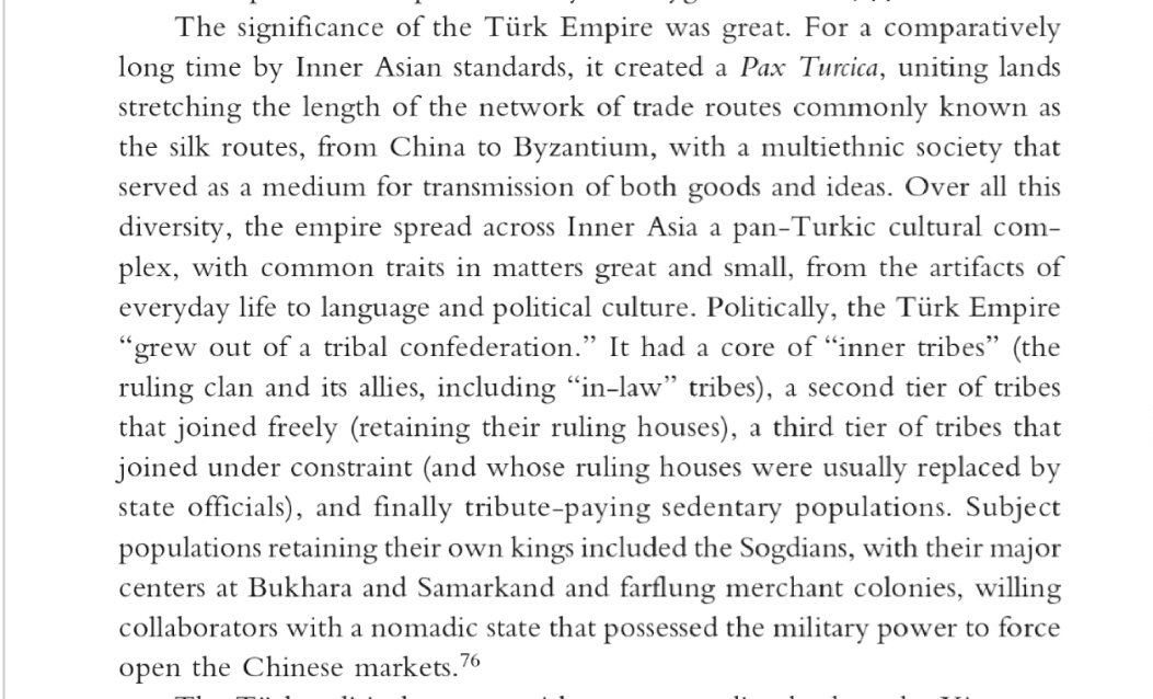 The significance of the Türk Empire was great.