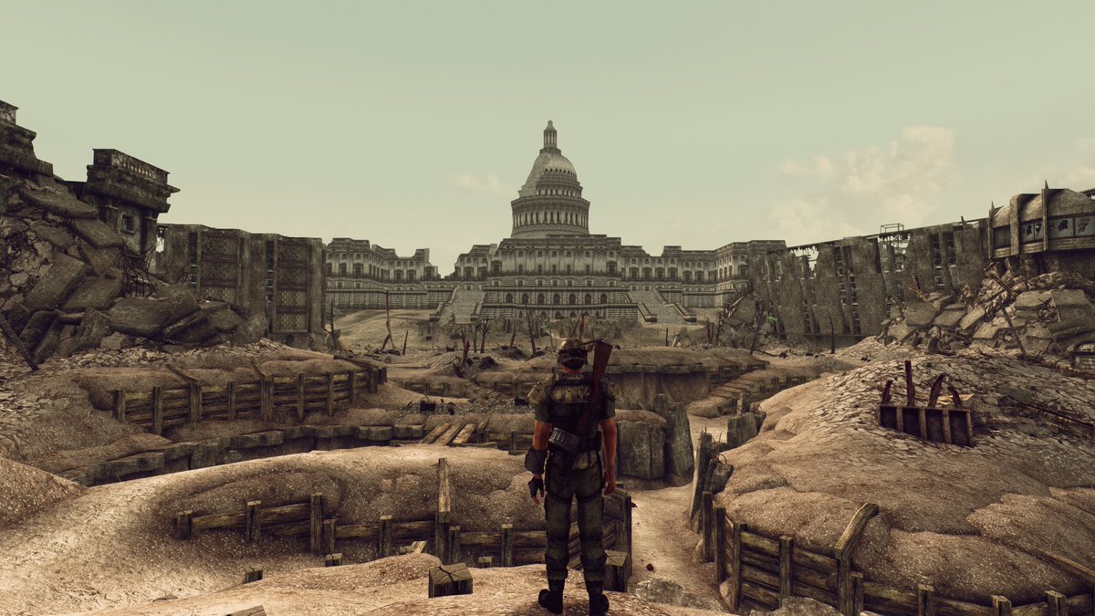 ピピ Fo4 A Twitter ワシントンdc 議事堂 例の支持者が襲撃した場所ですな こっちはスーパーミュータントとタロン社だけど Fallout3