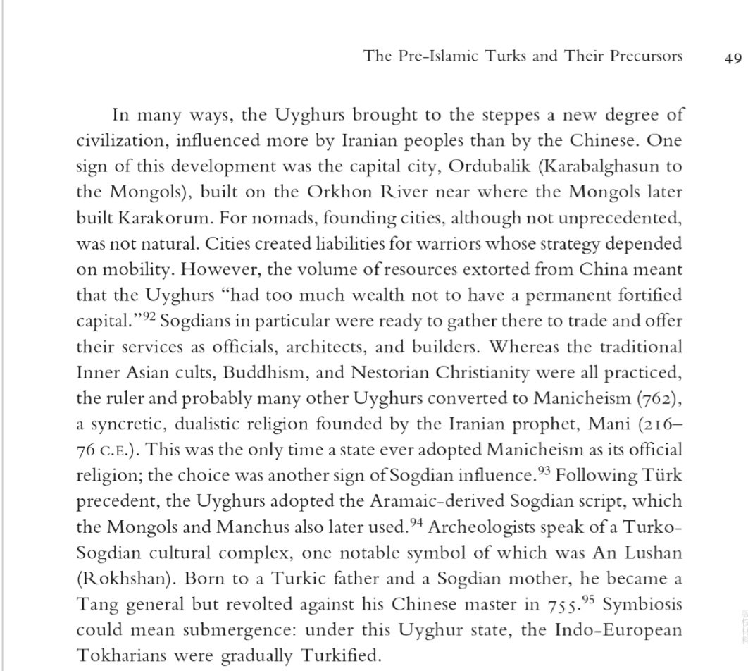 The volume of resources extorted from China meant that the Uyghurs had too much wealth not to have a permanent fortified capital.