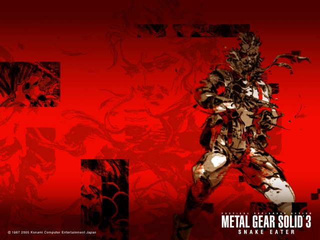 2004 promo wallpaper for Metal Gear Solid 3: Snake Eater on the